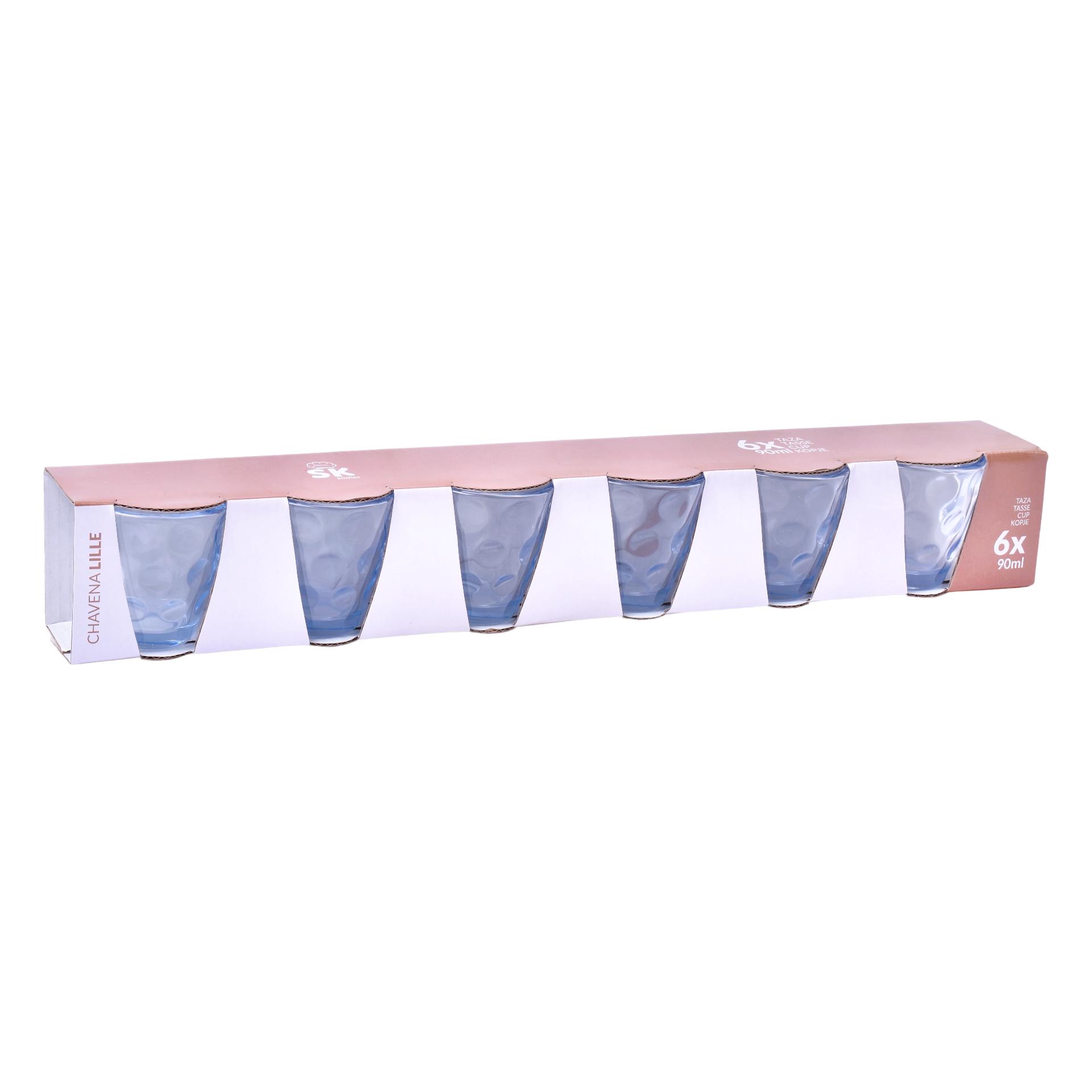 CHAVENA VIDRO 6UN 90ML SK 424-44 CX12 CHAVENA VIDRO 6UN 90ML SK 424-44 CX12