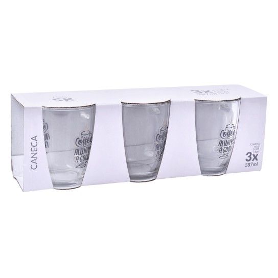 CANECA VIDRO 387ML 3UN SK 424-76 CX12 CANECA VIDRO 387ML 3UN SK 424-76 CX12