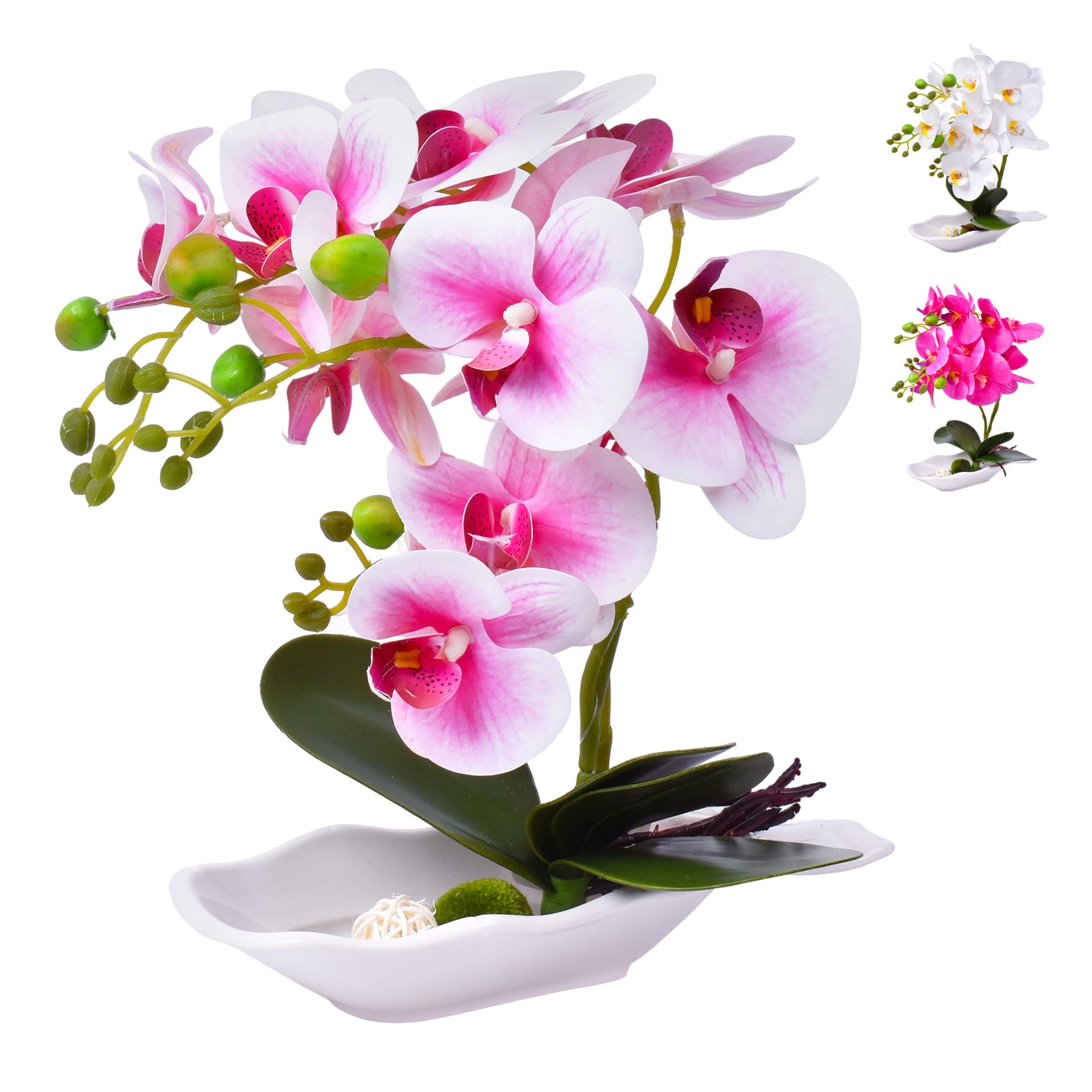 VASO C/FLOR ARTIFICIAL 2439-023 CX24 VASO C/FLOR ARTIFICIAL 2439-023 CX24