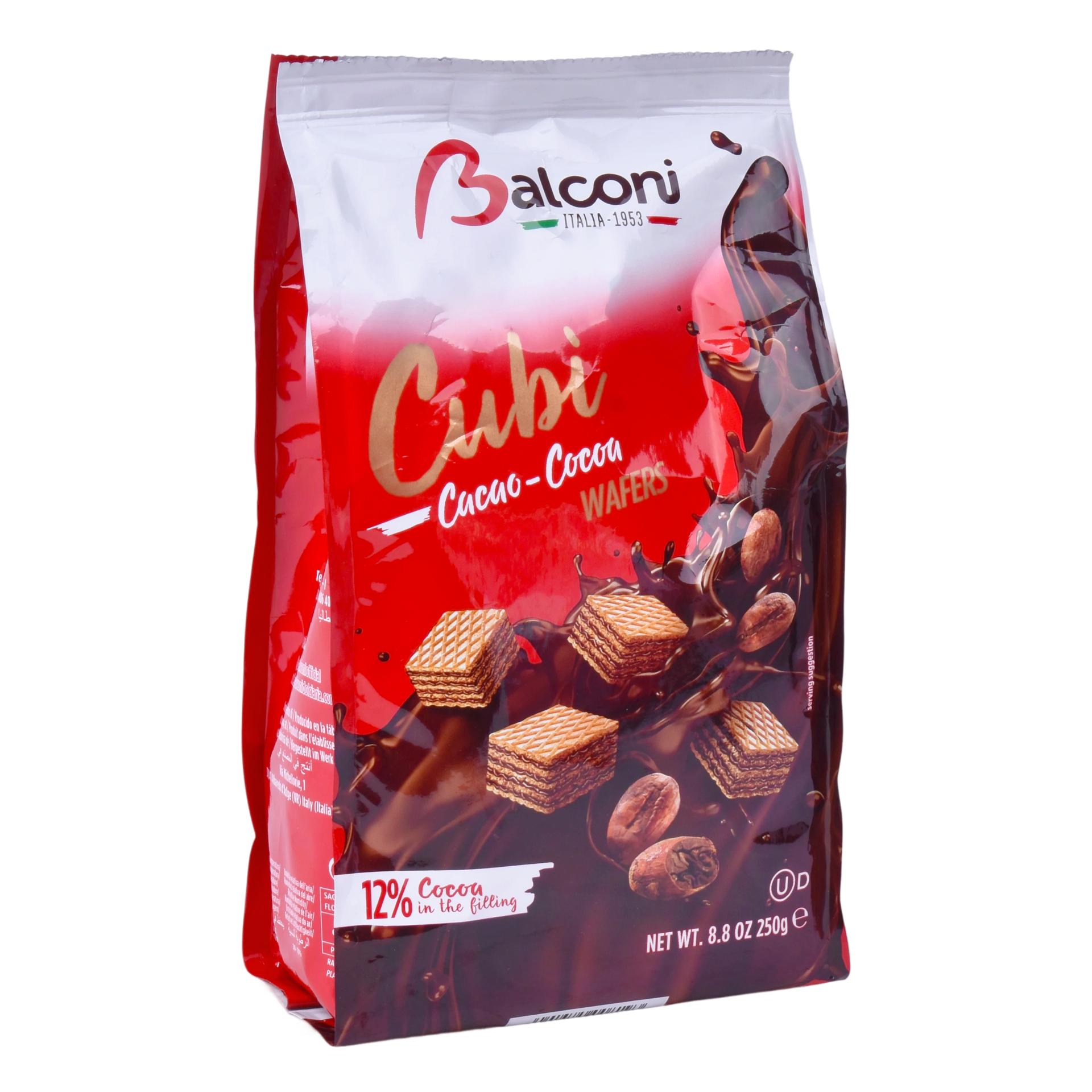 WAFERS CUBI CACAU 250G WAFERS CUBI CACAU 250G
