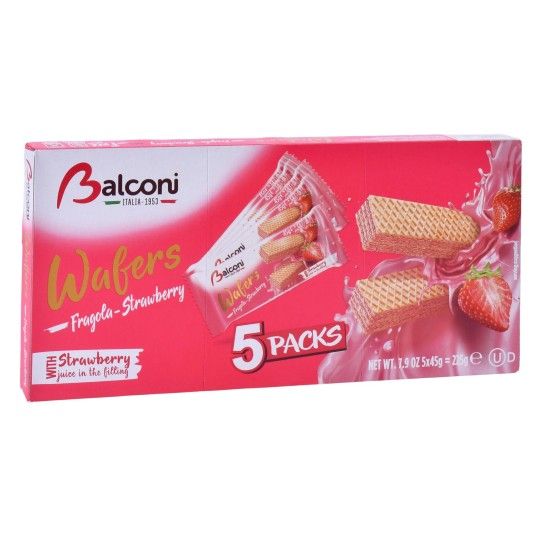 WAFER BALCONI MORANGO 45GX5 WAFER BALCONI MORANGO 45GX5