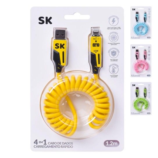CABO USB 4EM1 1,2MT SK 3108-000 CX72 CABO USB 4EM1 1,2MT SK 3108-000 CX72