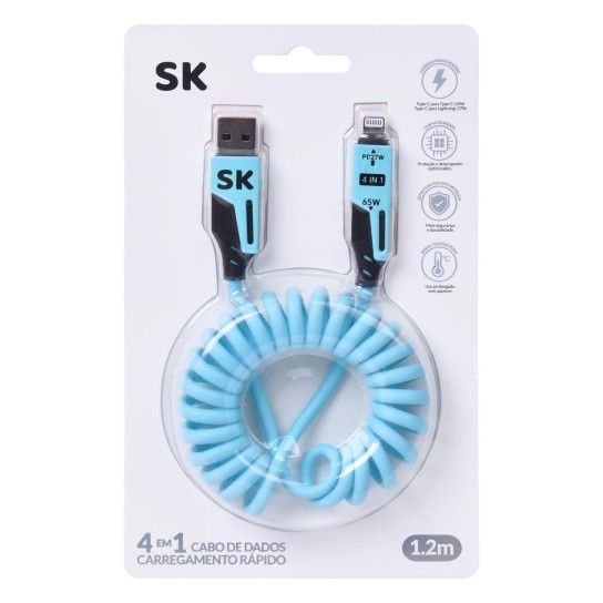 CABO USB 4EM1 1,2MT SK 3108-000 CX72 CABO USB 4EM1 1,2MT SK 3108-000 CX72