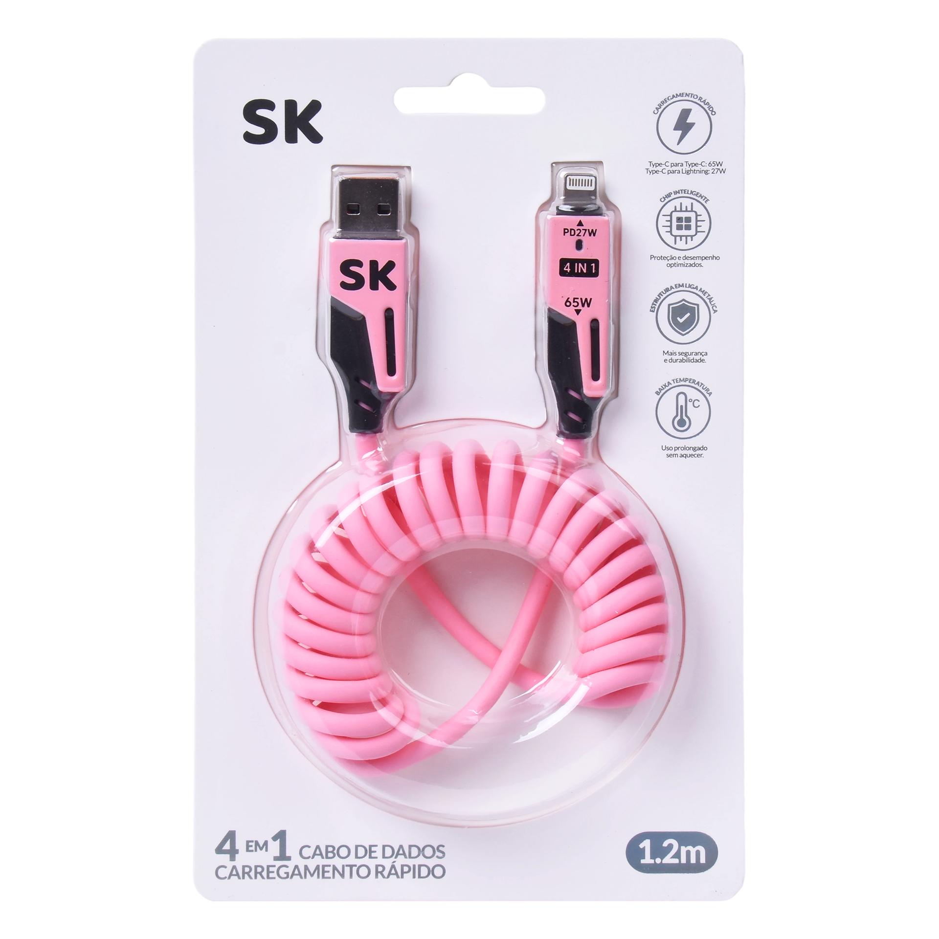 CABO USB 4EM1 1,2MT SK 3108-000 CX72 CABO USB 4EM1 1,2MT SK 3108-000 CX72