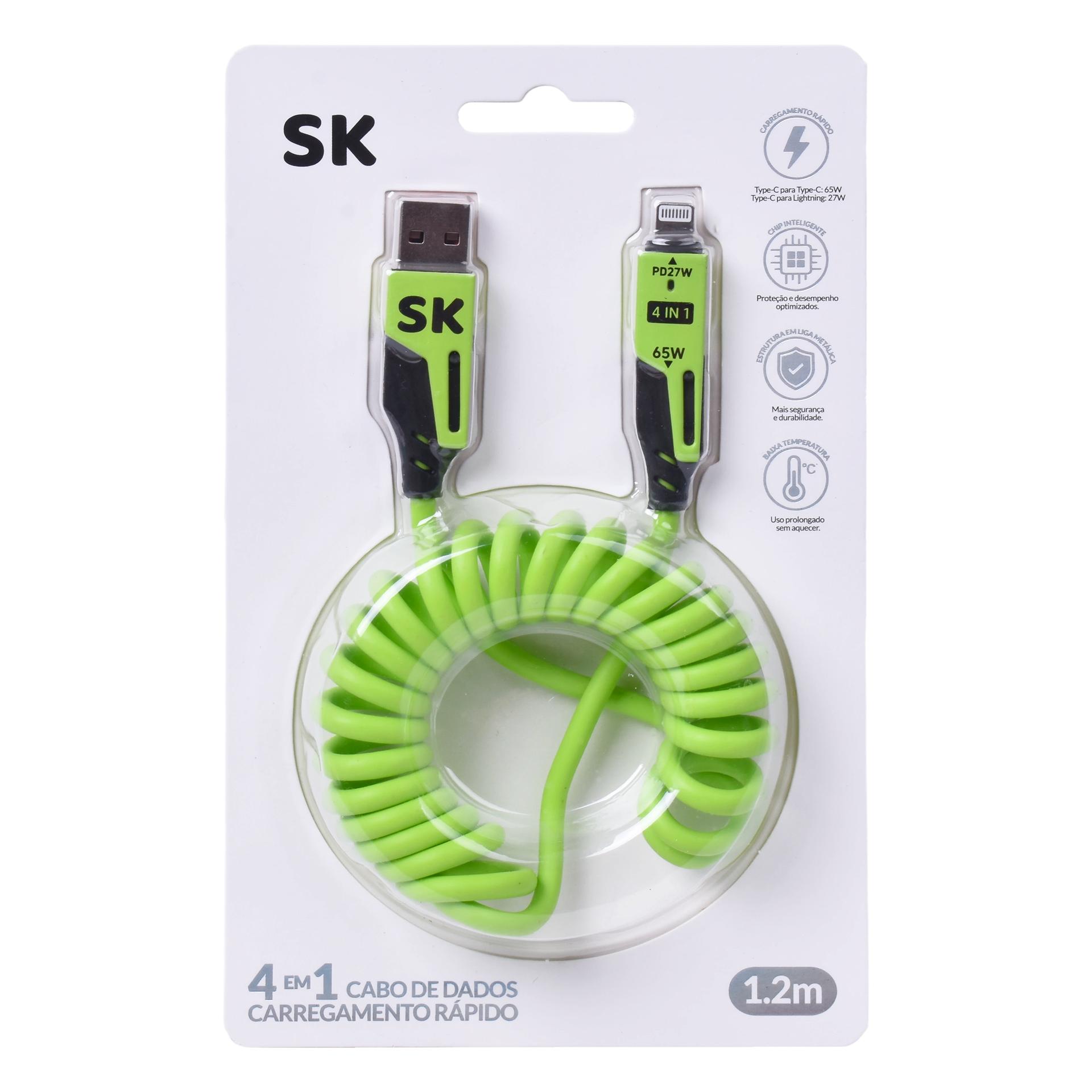 CABO USB 4EM1 1,2MT SK 3108-000 CX72 CABO USB 4EM1 1,2MT SK 3108-000 CX72