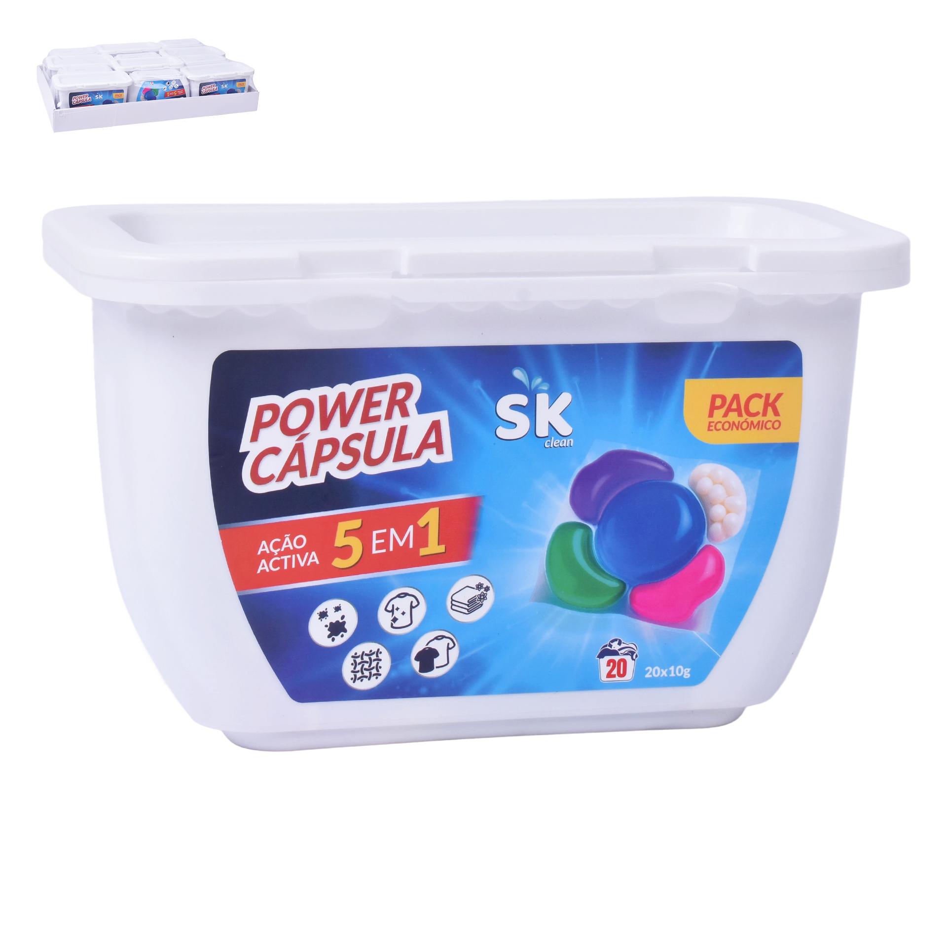 CAPSULAS ROUPA 5 EM 1 20UN SK 3097-09 CX36 CAPSULAS ROUPA 5 EM 1 20UN SK 3097-09 CX36