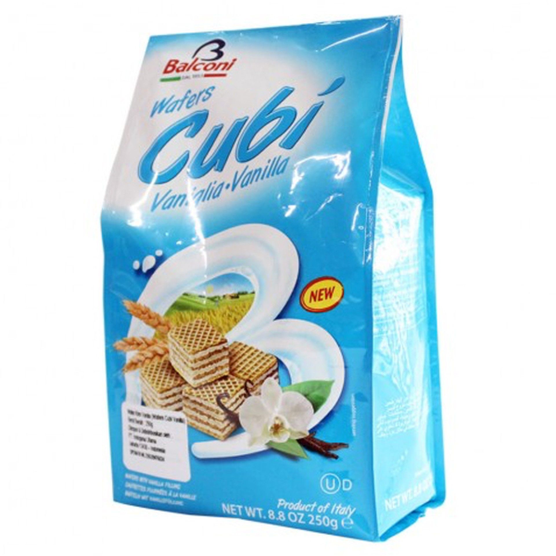 WAFERS CUBI BAUNILHA 250G WAFERS CUBI BAUNILHA 250G