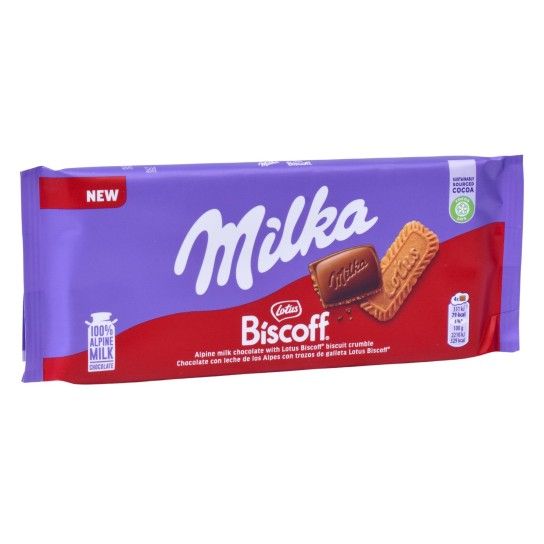 MILKA CHOCO BISCOFF 24X90G CX24 MILKA CHOCO BISCOFF 24X90G CX24