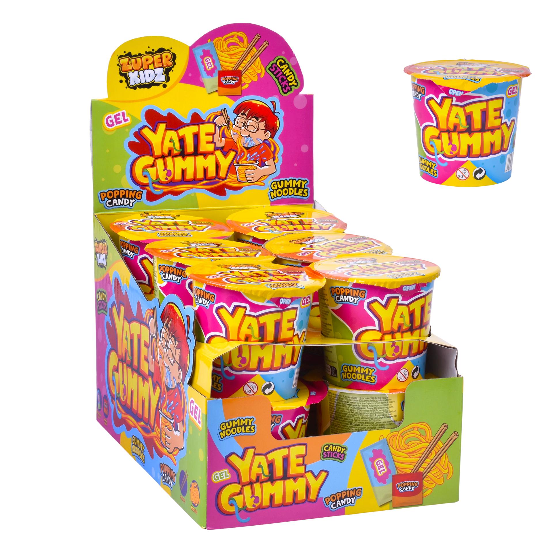 YATE GUMMY NOODLES 12X63G CX8 YATE GUMMY NOODLES 12X63G CX8
