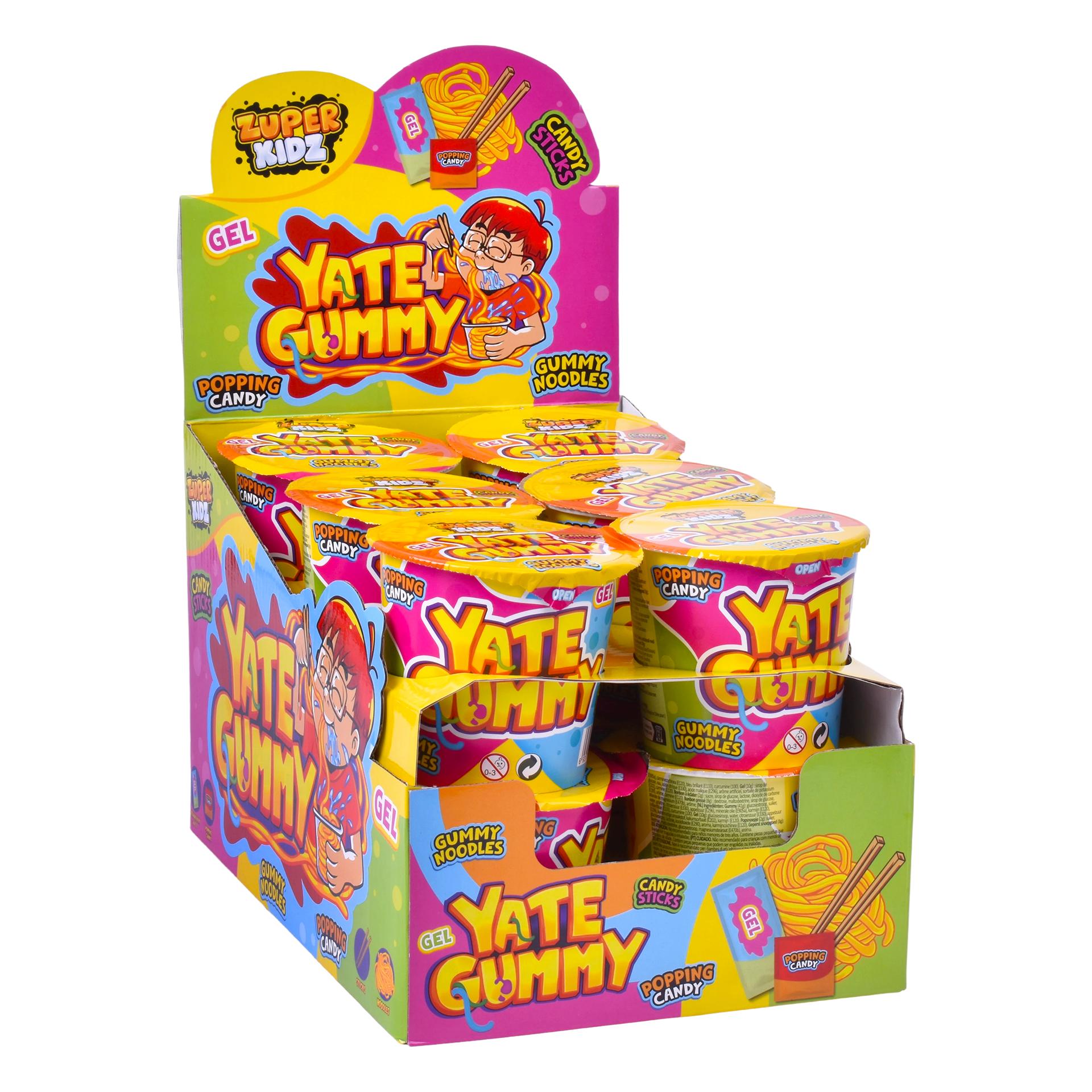 YATE GUMMY NOODLES 12X63G CX8 YATE GUMMY NOODLES 12X63G CX8