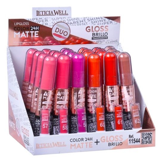 DUO LIPGLOSS/MATE/BRILHO 11544 CX24 DUO LIPGLOSS/MATE/BRILHO 11544 CX24
