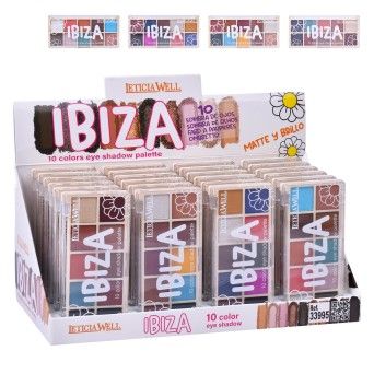 PALETA SOMBRAS IBIZA 12CORES 33995 24UN