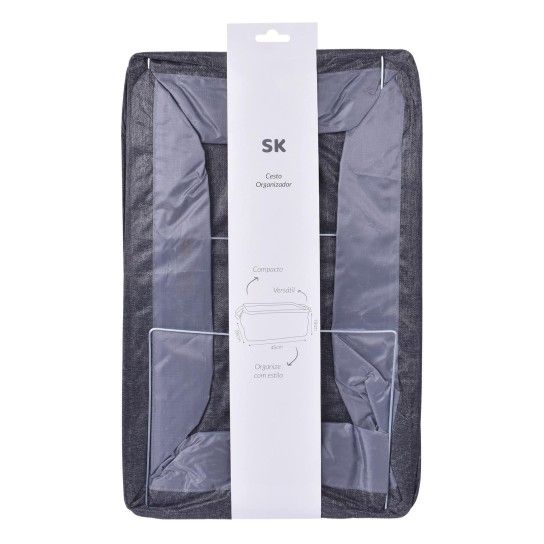 CESTO ROUPA 45,5X28X19CM SK 2789-050-03 CX48