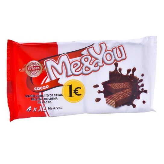 WAFER CHOCO ME&YOU 4X33G WAFER CHOCO ME&YOU 4X33G