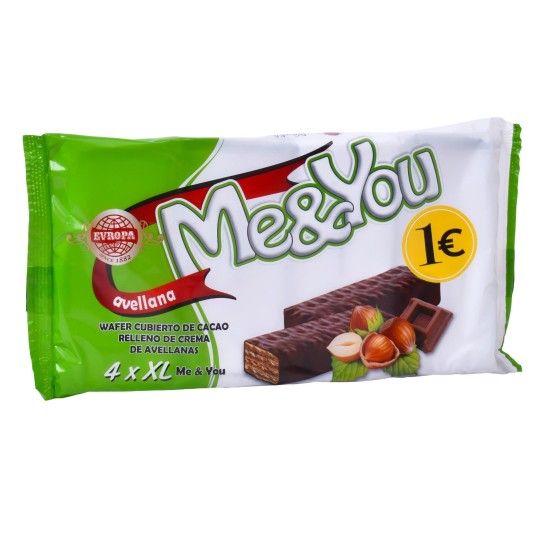 WAFER CHOC./AVELA ME&YOU 4X33G WAFER CHOC./AVELA ME&YOU 4X33G