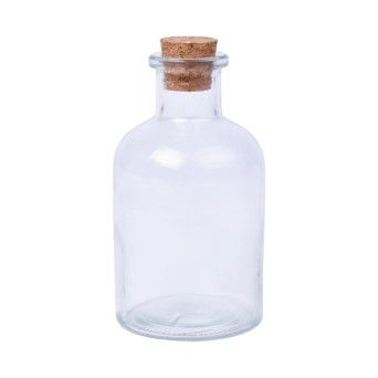 GARRAFA VIDRO C/TAMPA 140ML 186-11 SK CX72