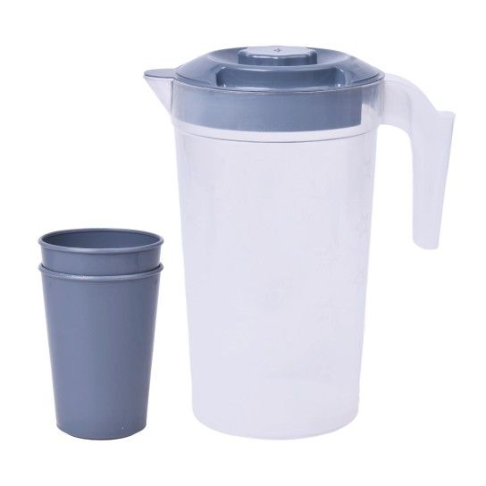 JARRO PLAST C/2COPOS 1,8L 0034 CX12 JARRO PLAST C/2COPOS 1,8L 0034 CX12