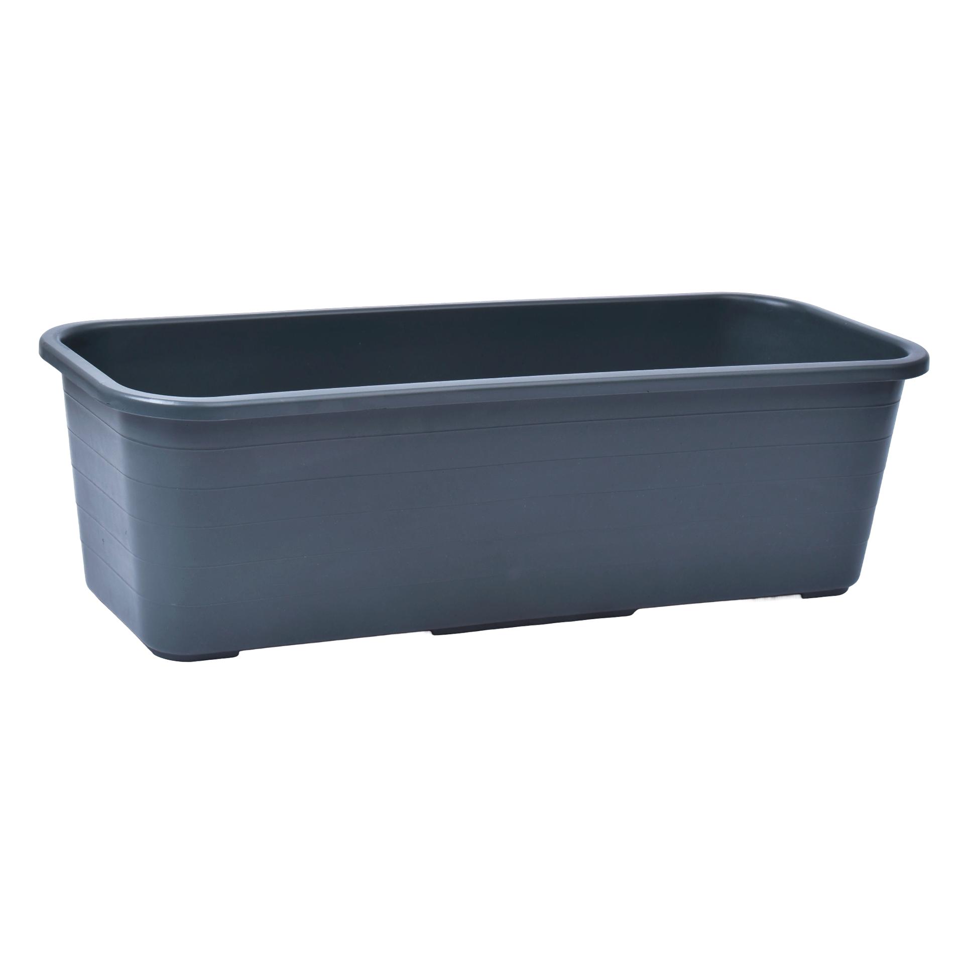 FLOREIRA RETANGULAR PEQ CINZA 50X18,5X15CM FLOREIRA RETANGULAR PEQ CINZA 50X18,5X15CM