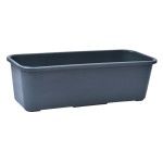 FLOREIRA RETANGULAR PEQ CINZA 50X18,5X15CM FLOREIRA RETANGULAR PEQ CINZA 50X18,5X15CM