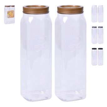 CONJ 2 FRASCOS PLAST 1300ML 0055 CX24