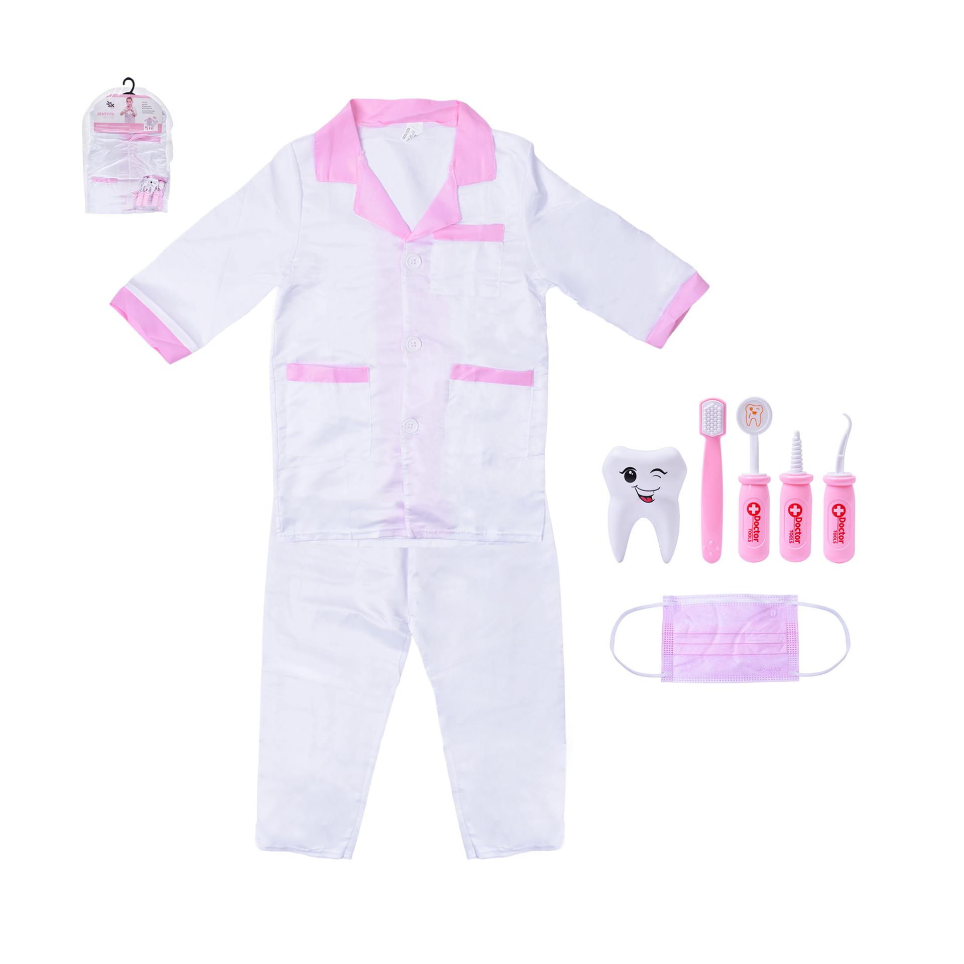 FATO CARNAVAL DENTISTA R 90-110CM CX24