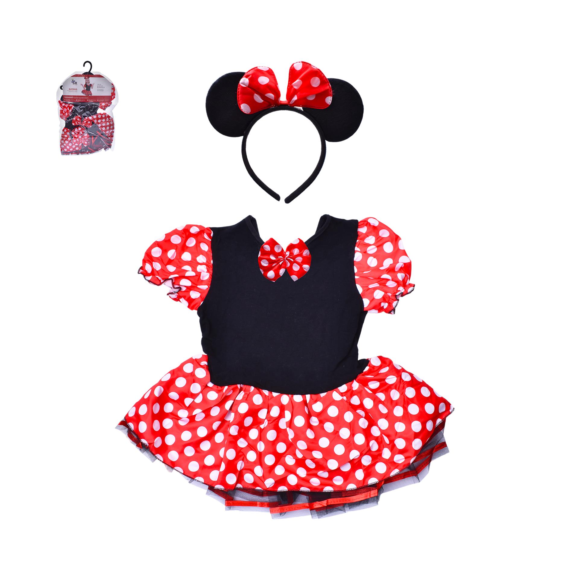FATO MINNIE 100-110CM 2838-157 CX24 FATO MINNIE 100-110CM 2838-157 CX24