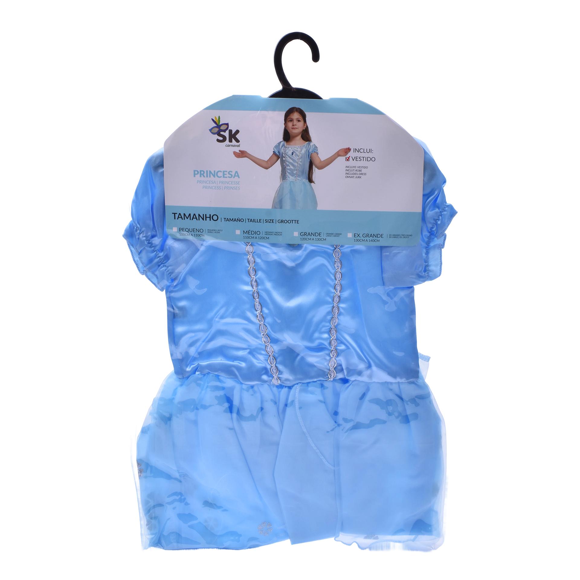FATO PRINCESA 100-110CM 2838-158 CX24 FATO PRINCESA 100-110CM 2838-158 CX24