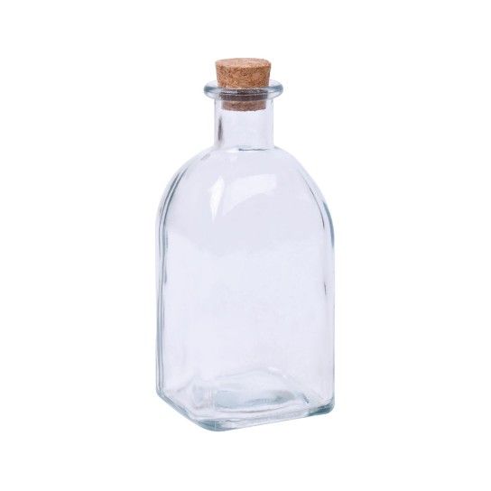 GARRAFA VIDRO C/TAMPA 250ML SK 186-09 C48
