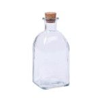 GARRAFA VIDRO C/TAMPA 250ML SK 186-09 C48