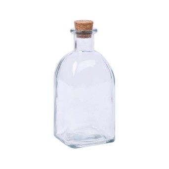 GARRAFA VIDRO C/TAMPA 250ML SK 186-09 C48