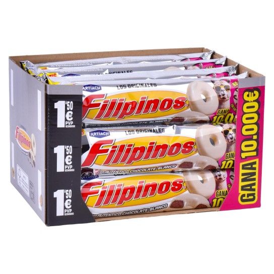 FILIPINOS CHOC. BRANCO 128G PV1.50 FILIPINOS CHOC. BRANCO 128G PV1.50