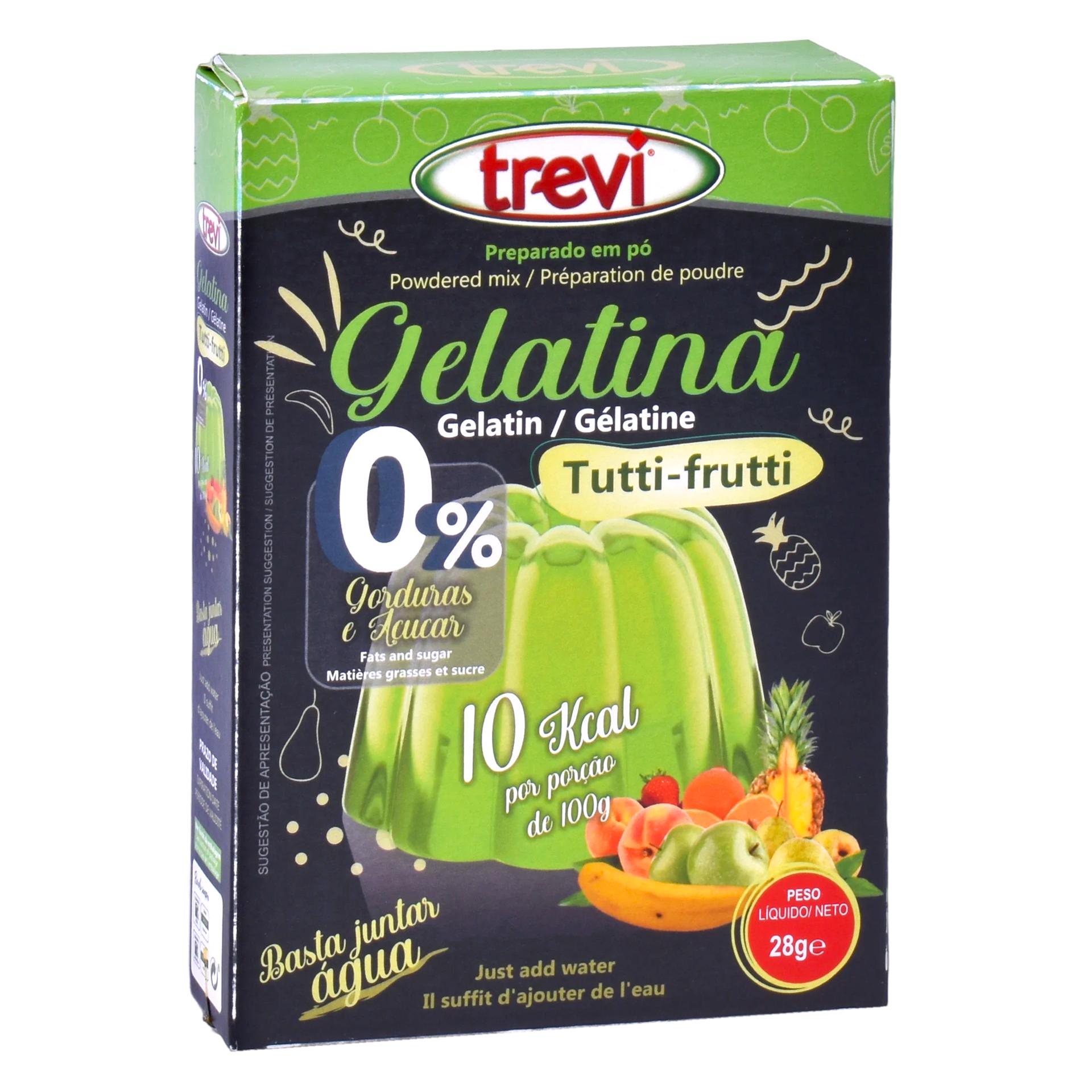 GELATINA TUTTI-FRUTTI ZERO TREVI 28G GELATINA TUTTI-FRUTTI ZERO TREVI 28G