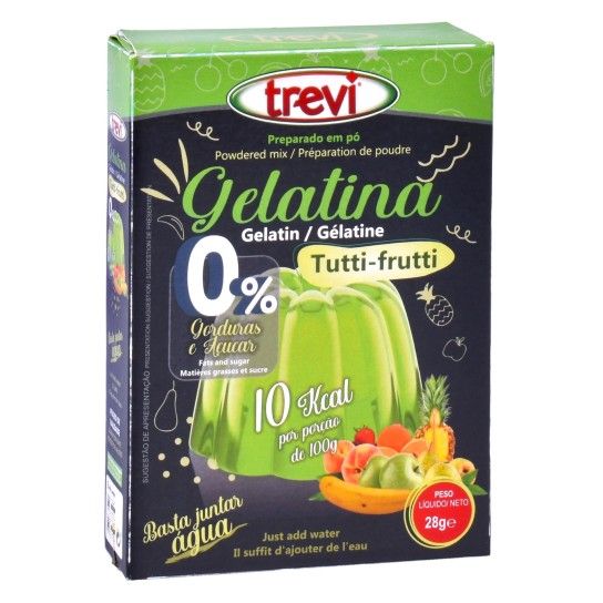 GELATINA TUTTI-FRUTTI ZERO TREVI 28G GELATINA TUTTI-FRUTTI ZERO TREVI 28G