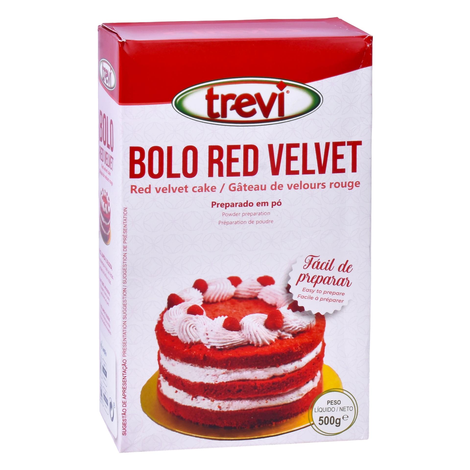 PREPARADO BOLO RED VELVET TREVI 500G PREPARADO BOLO RED VELVET TREVI 500G