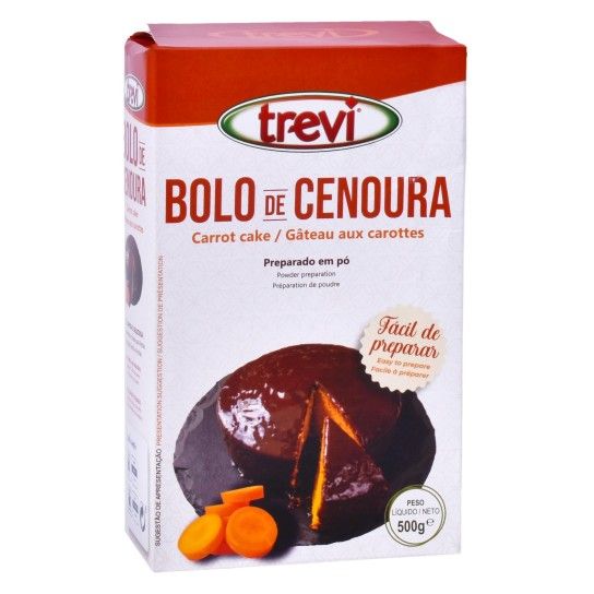 PREPARADO BOLO CENOURA TREVI 500G PREPARADO BOLO CENOURA TREVI 500G