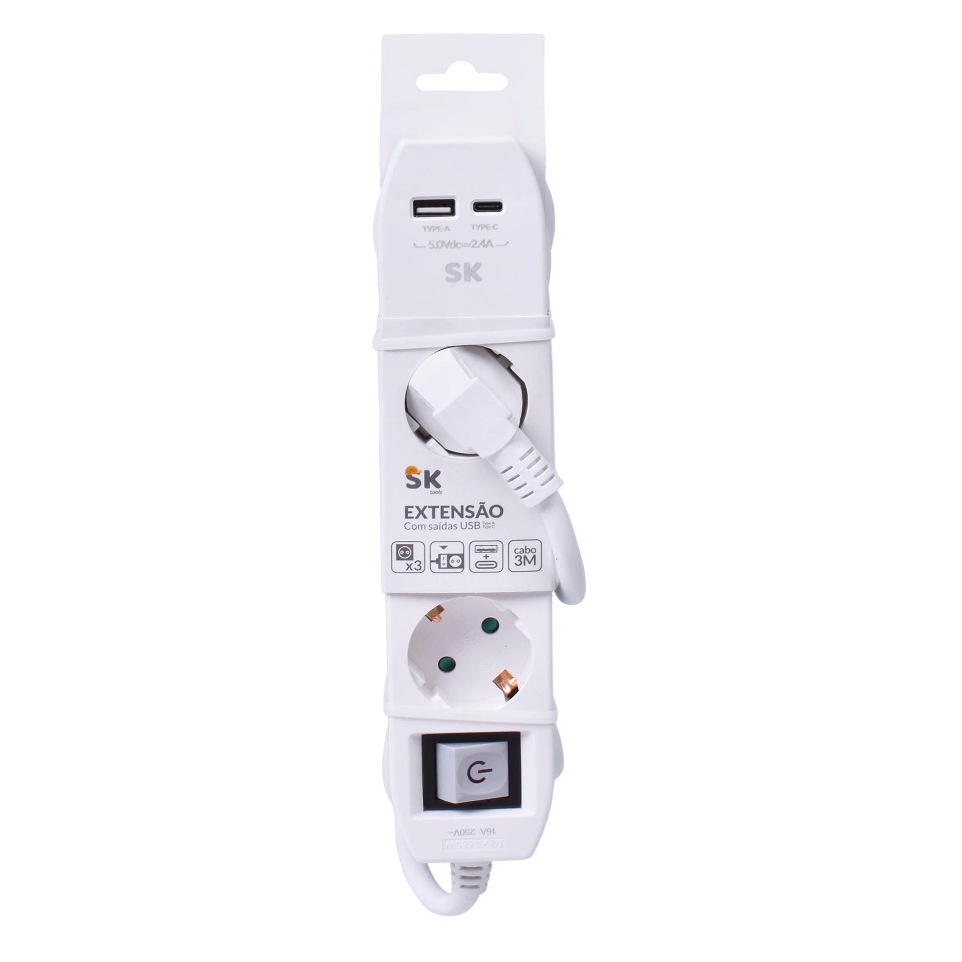 FICHA 3TOMAD+USB+TYPE C HY-1113U-3B FICHA 3TOMAD+USB+TYPE C HY-1113U-3B