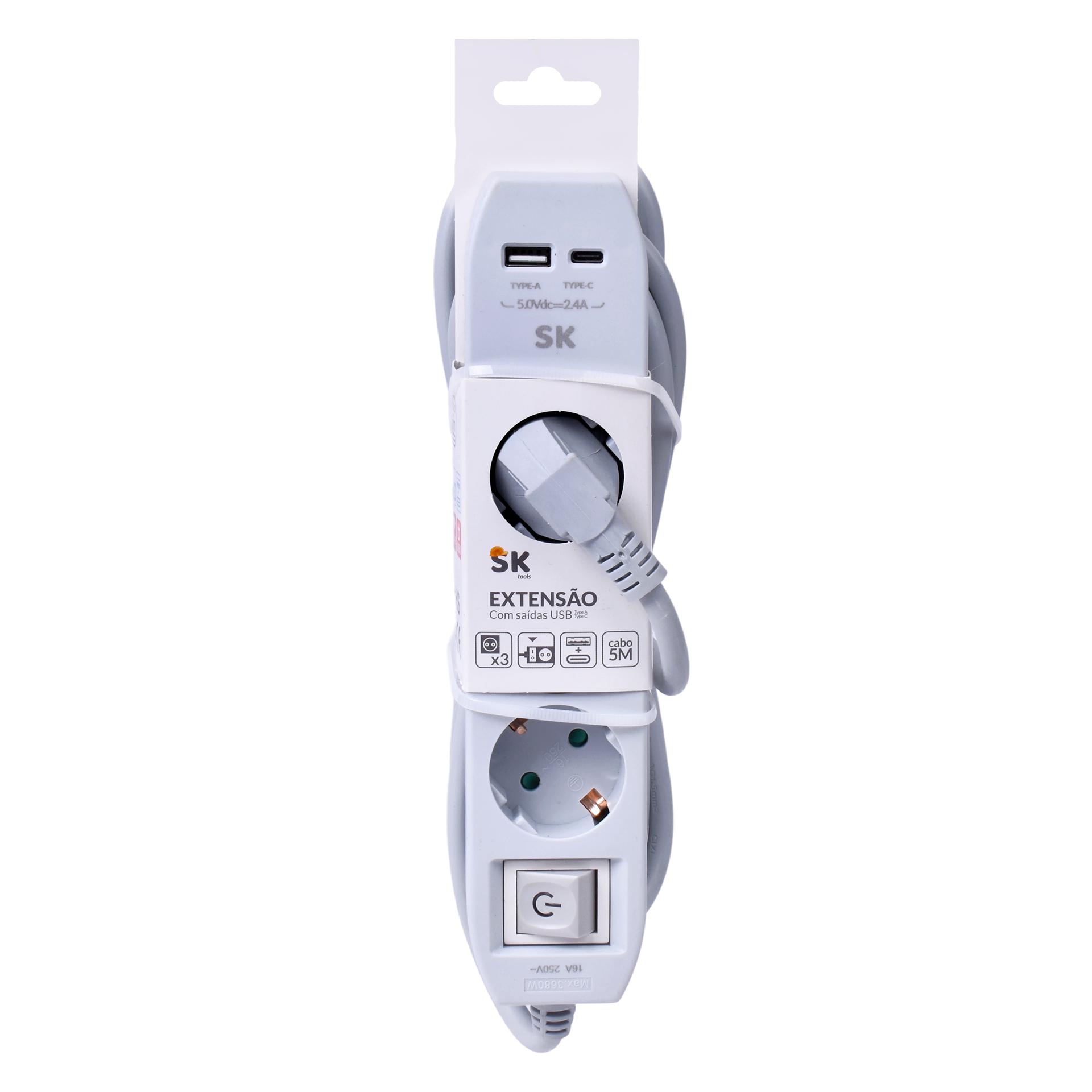 FICHA 3TOMAD+USB+TYPE C HY-1113U-5A FICHA 3TOMAD+USB+TYPE C HY-1113U-5A