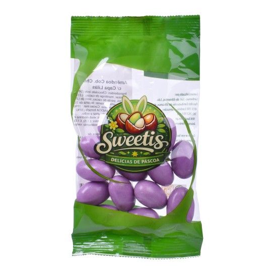 AMENDOAS SWEETIS CHOCO LILAS 100G AMENDOAS SWEETIS CHOCO LILAS 100G