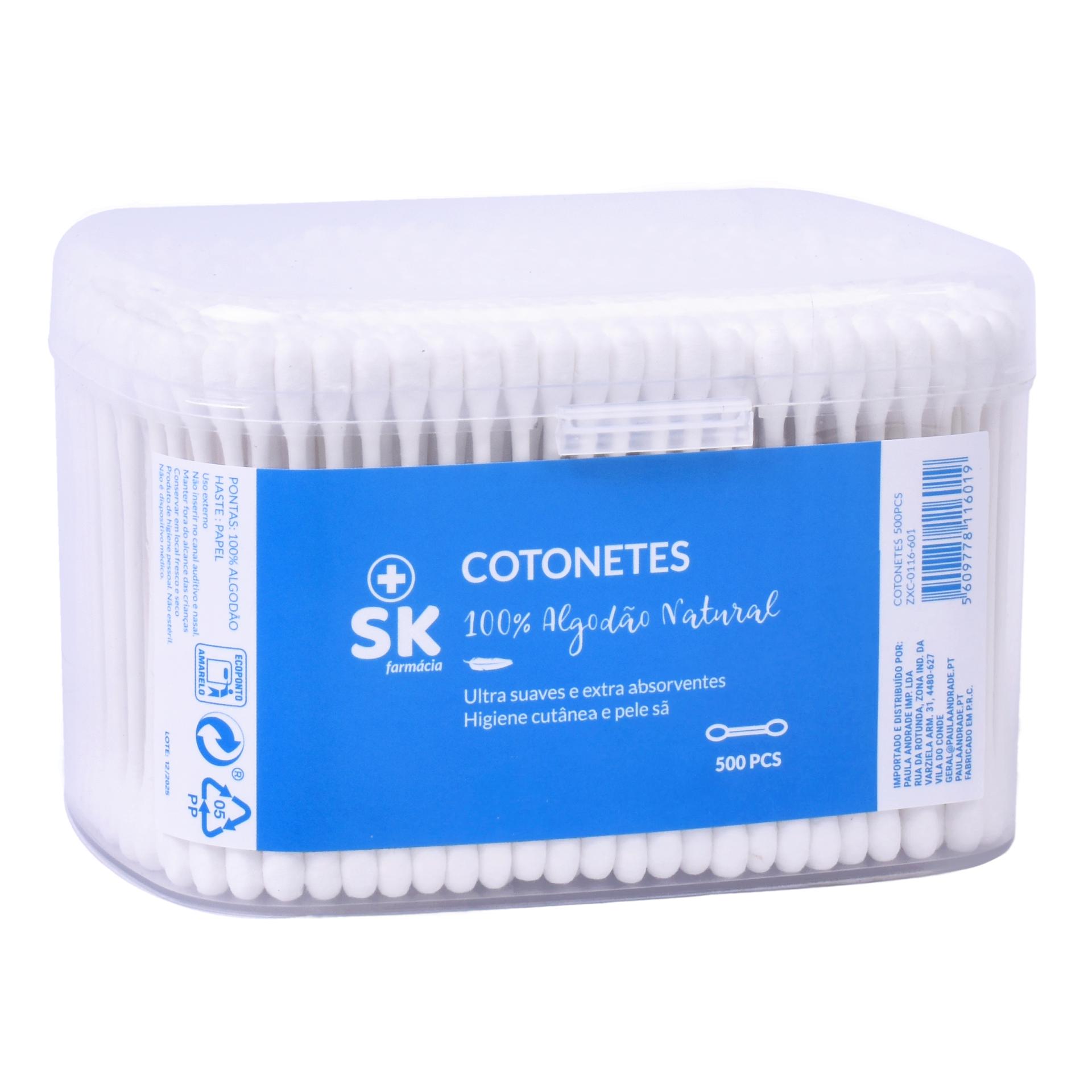 COTONETES ALGODAO 500UN SK 116-601 CX60 COTONETES ALGODAO 500UN SK 116-601 CX60
