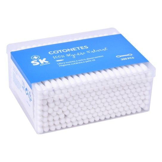 COTONETES ALGODAO 200UN SK 116-602 CX48 COTONETES ALGODAO 200UN SK 116-602 CX48