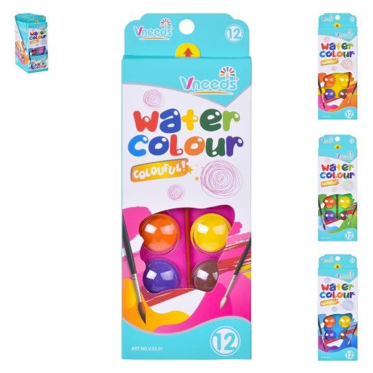 AGUARELA 12C C/PINCEL 2456-303-01 CX144 AGUARELA 12C C/PINCEL 2456-303-01 CX144