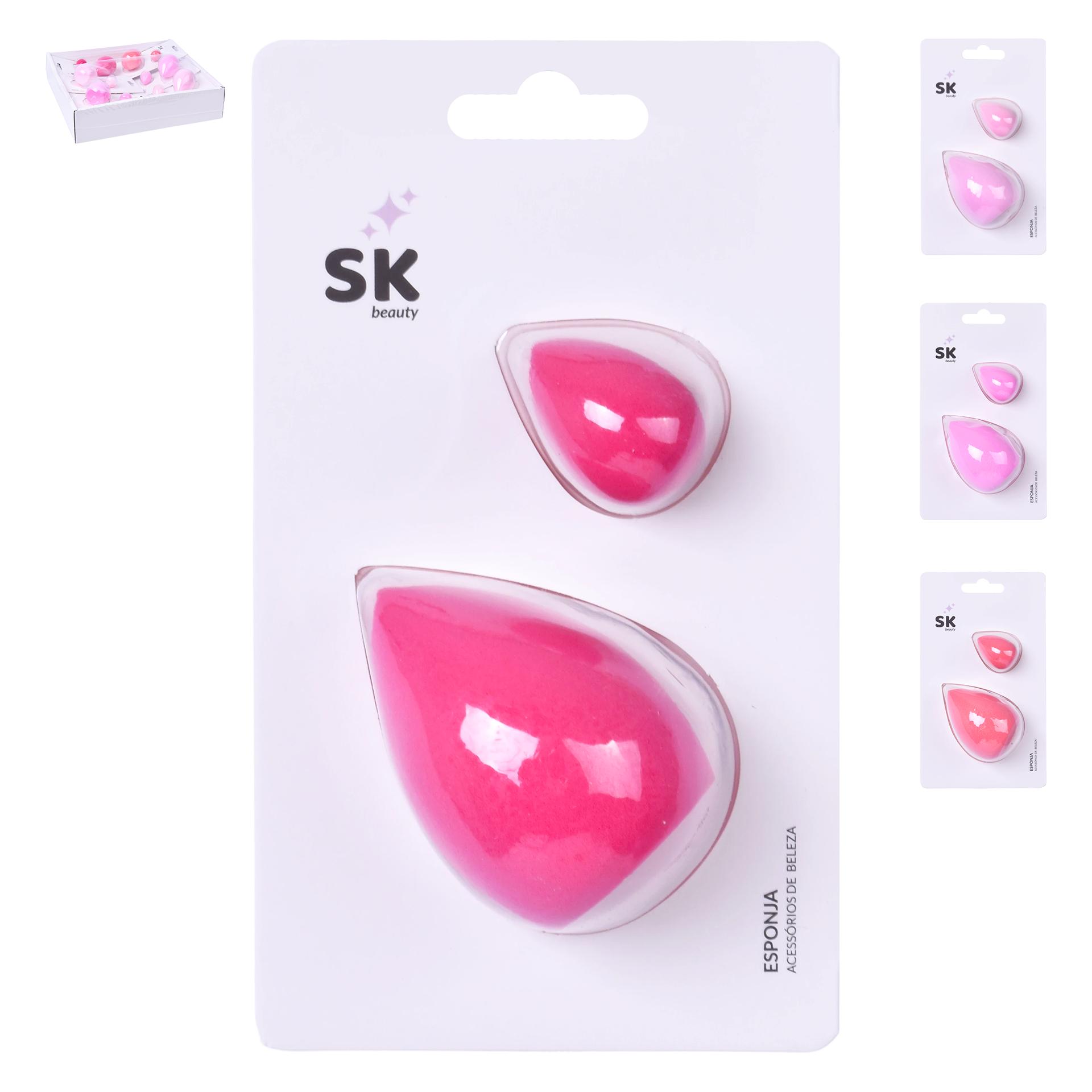ESPONJA MAQUILHAGEM 2UN SK2816-057 CX240 ESPONJA MAQUILHAGEM 2UN SK2816-057 CX240
