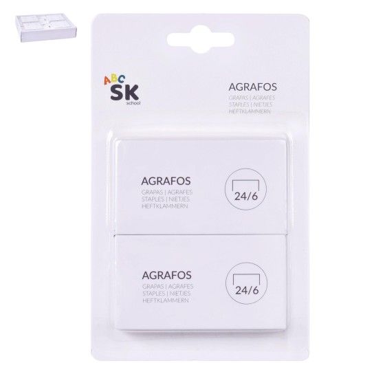 AGRAFOS 2X750 Nº 24/6 2498-210-02 CX288 AGRAFOS 2X750 Nº 24/6 2498-210-02 CX288