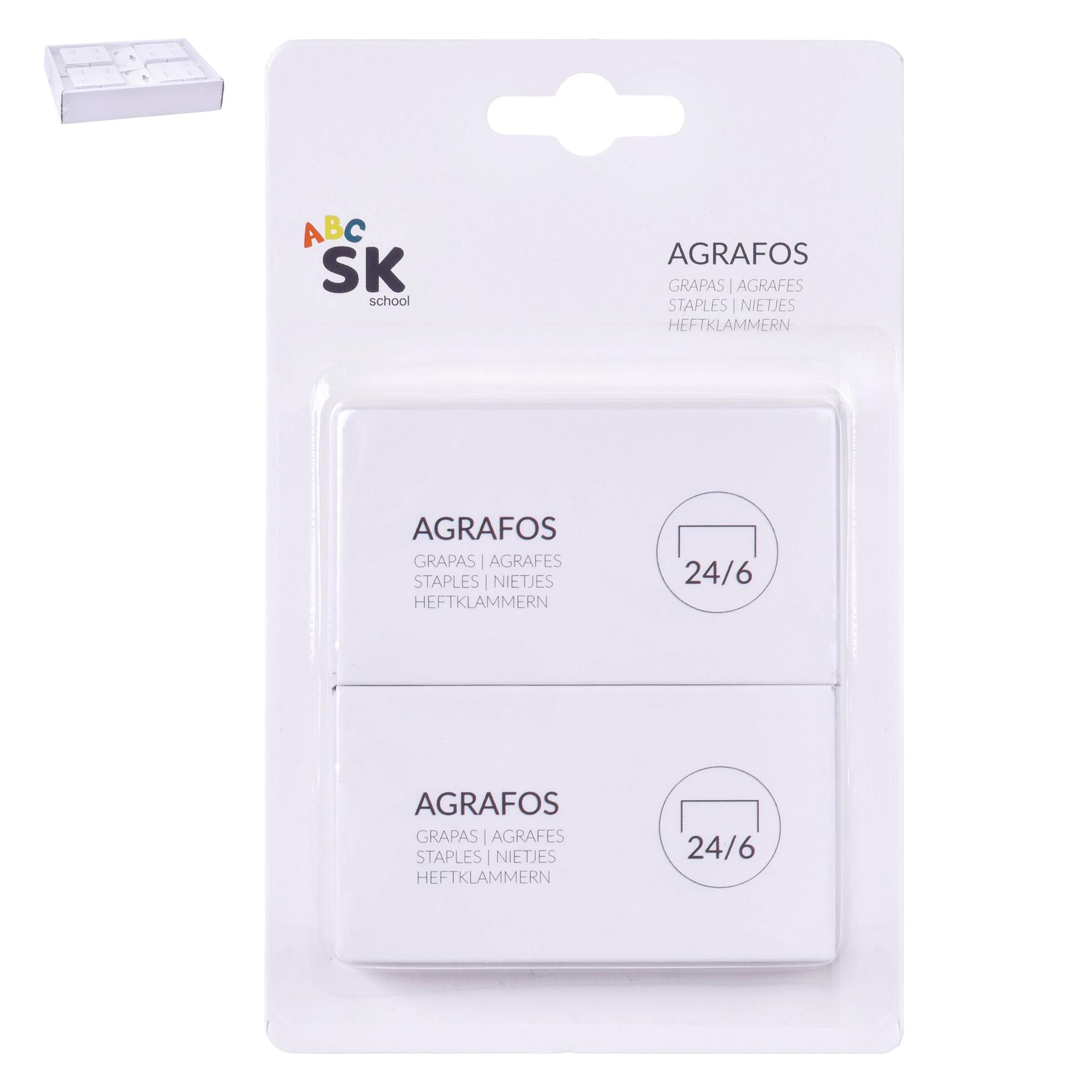 AGRAFOS 2X750 Nº 24/6 2498-210-02 CX288 AGRAFOS 2X750 Nº 24/6 2498-210-02 CX288