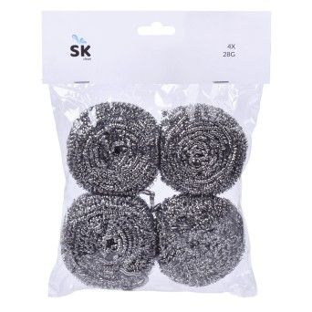 ESFREGAO A�O INOX  4X28G SK 0119-902 CX144