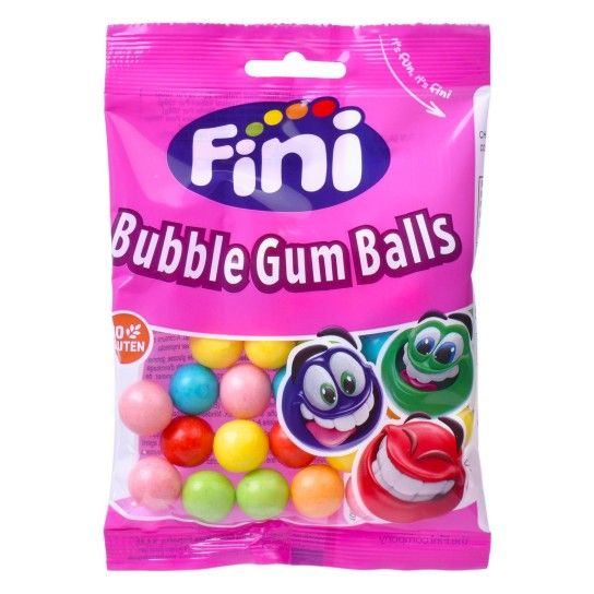 FINI BUBBLE GUM BALLS 90G CX12 FINI BUBBLE GUM BALLS 90G CX12