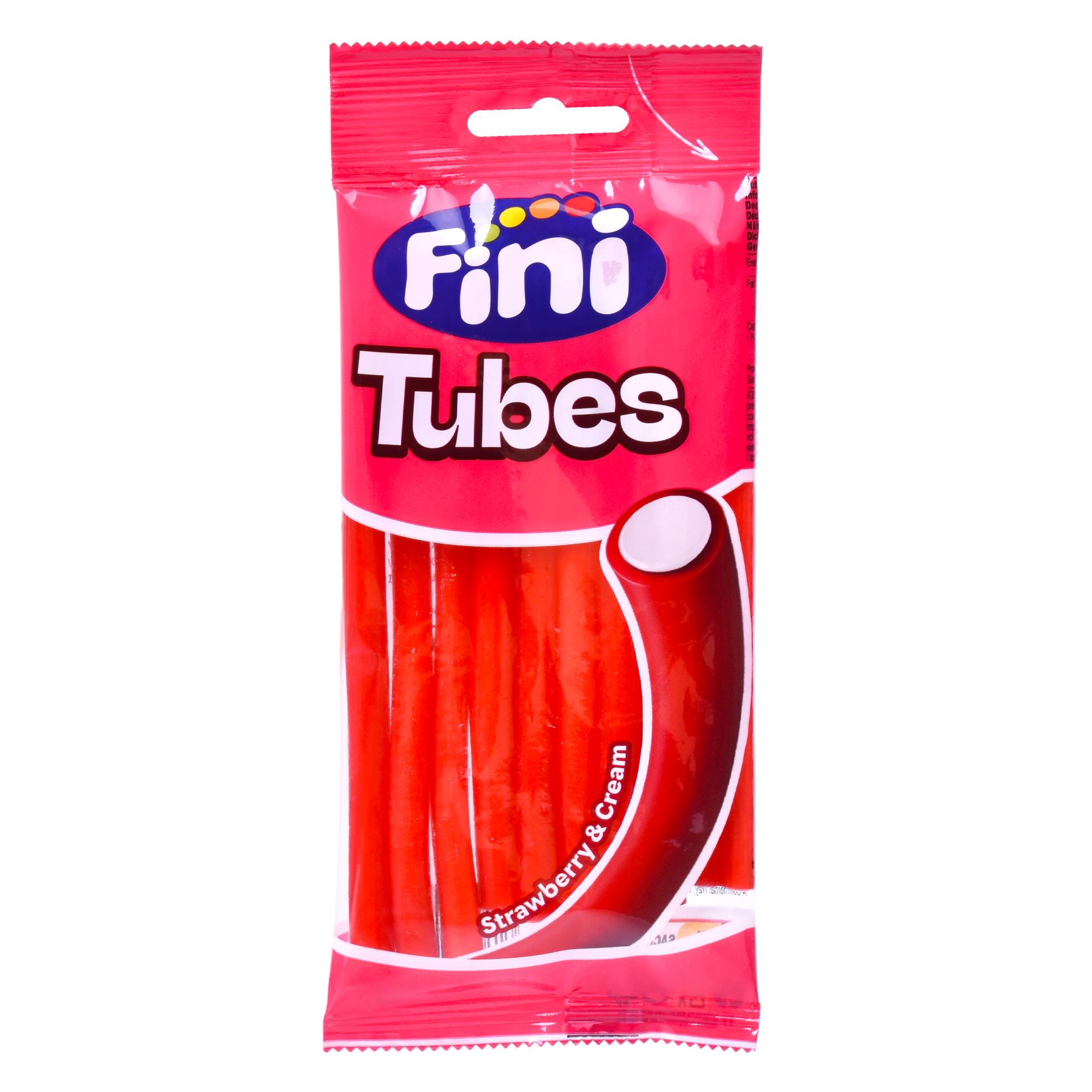 FINI GOMAS TUBES STRAWBERRY 90G CX12 FINI GOMAS TUBES STRAWBERRY 90G CX12