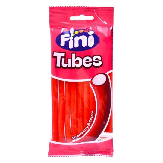 FINI GOMAS TUBES STRAWBERRY 90G CX12 FINI GOMAS TUBES STRAWBERRY 90G CX12