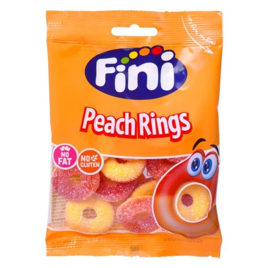 FINI GOMAS PEACHRINGS 90G CX12
