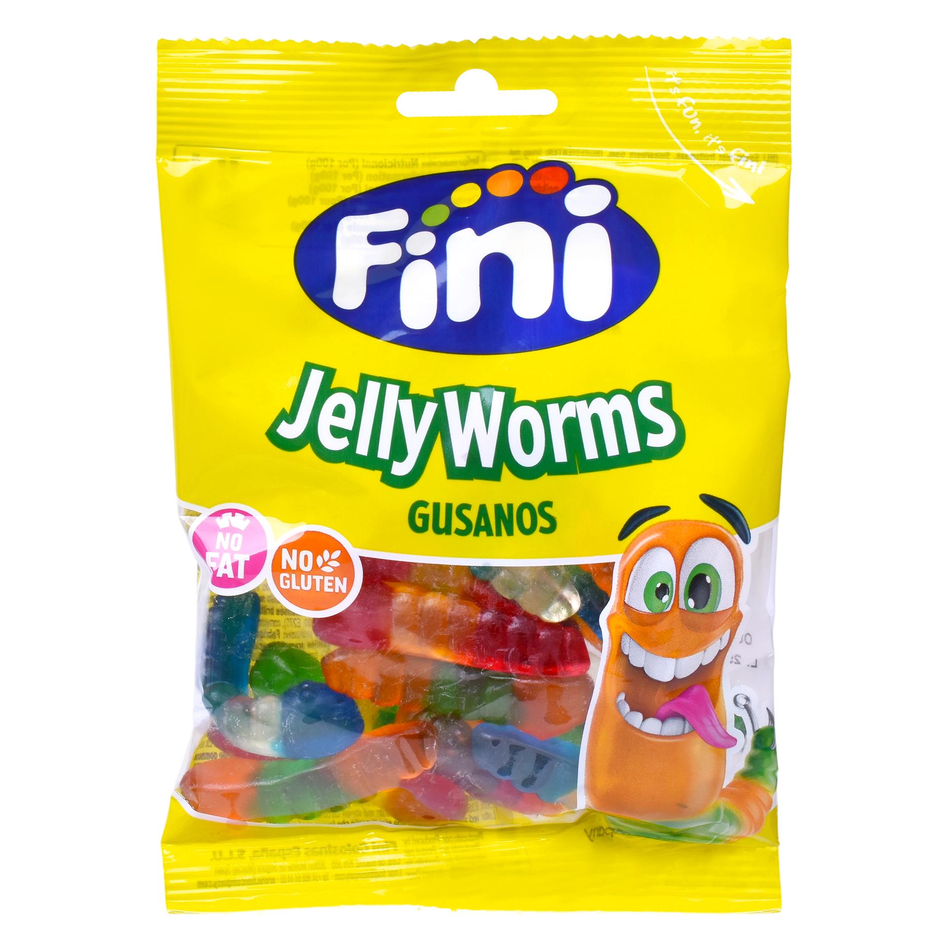FINI GOMAS JELLY WORMS 90G CX12 FINI GOMAS JELLY WORMS 90G CX12